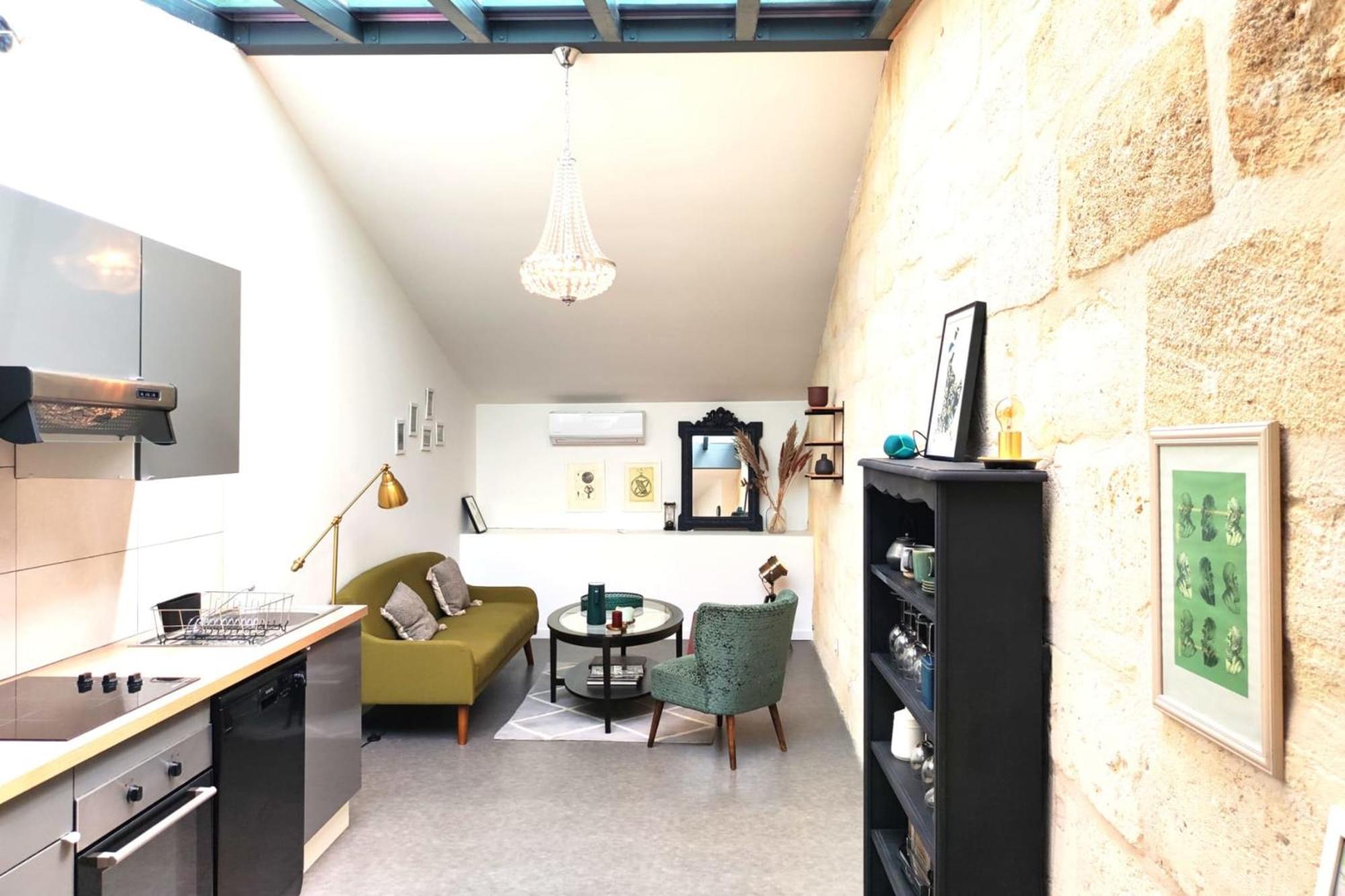 Beautiful Duplex With Ac - Place Du Palais Bordeaux Exterior photo
